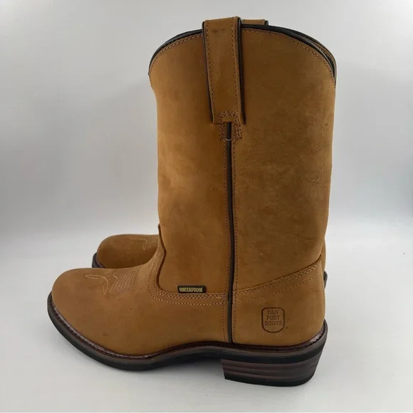 NIB! Dan Post Men’s Albuquerque Waterproof Brown Western Work Boots Soft Toe- 11 - Picture 14 of 15